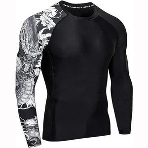 Custom Printed <b>Compression</b> <b>Shirt</b> Men Gym Wear Long Sleeve Fitness Apparel Manufacturer <b>Compression</b> <b>Shirt</b> - Product Image 2