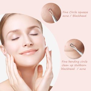 Stainless Steel Acne Removal Tool <b>Blackhead</b> Whitehead <b>Extractor</b> Dual Ended Facial Cleaning Beauty Care Accessory - Product Image 6