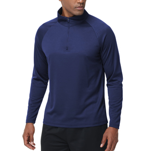 <b>Men</b>’s Golf Quarter Zip <b>Jacket</b> Long Sleeve Sports Pullover Stand Collar Custom Logo Golf Apparel Wholesale Manufacturer - Product Image 3