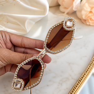 Gafas de Sol de Fiesta para Mujer, Gafas de Sol de Cristal a la Moda, Gafas de Diseñador para Mujer, Lentes Degradadas, Gafas Modernas y Elegantes - Product Image 3