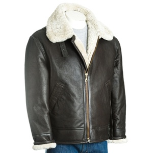 Genuine <b>Leather</b> Apparel for Outer Wear Button Closure <b>Jacket</b> Factory Supply Latest Arrival Top Quality <b>Leather</b> Made Men <b>Jackets</b> - Product Image 1