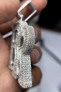 จี้เพชรหรูหราแบบ Iced Out RR ได้รับการรับรองจาก IGI เพชร VVS มอยส์ซาไนต์ สไตล์ฮิปฮอป เครื่องประดับสำหรับทุกเพศ ทำจากเงิน S925 พร้อมจี้เพชร - Product Image 2