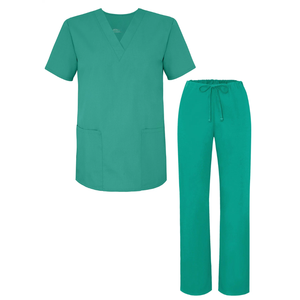 Ensemble de pantalon de jogging moderne et haut à col en V pour uniformes médicaux personnalisés - Product Image 6