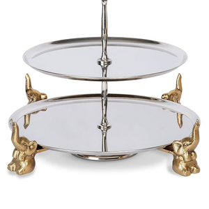 Support à gâteaux en métal, présentoir élégant pour pâtisseries, idéal pour mariages, anniversaires et fêtes, plateau de service pour gâteaux et cupcakes - Product Image 3