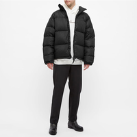 Vestes matelassées classiques tendance en promotion – Manteaux d'hiver personnalisés en duvet à manches longues, col montant et fermeture éclair