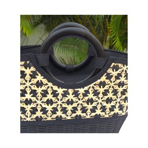 Sac à main rectangulaire en bambou fait main, écologique, léger et durable avec fermeture éclair, capacité 3L+, idéal pour les voyages et l'usage quotidien - Product Image 2