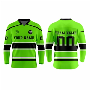 Jersey de Hockey sobre Hielo Personalizado, Uniforme de Equipo Sublimado Premium, Ropa Deportiva al por Mayor OEM ODM, 100% Poliéster Transpirable - Product Image 1