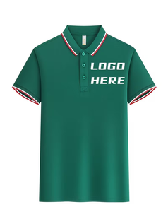 Black Cotton Polo Shirt Men Breathable Short Sleeve Work Fashion Custom Logo Printing Silk Screen Oem Service - Product Image 2