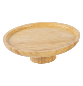 Wood Cake <b>Stand</b> Server Platter for Afternoon <b>Tea</b> Party Dining Room Decoration Wooden Cake <b>Stand</b> - Product Image 1