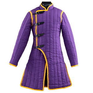 Abrigo Gambeson Morado de Alta Calidad, Chaqueta Aketon Acolchada Gruesa Hecha a Mano, Armadura de Algodón para Disfraz de Caballero Vikingo para Usar en Invierno - Product Image 1