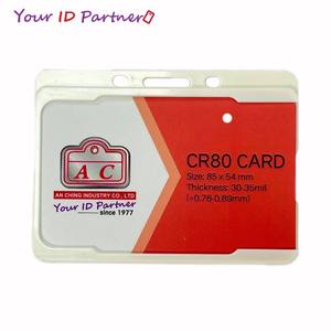 Porte-badge d'identification à face ouverte à un manchon de carte pour le travail - Product Image 4