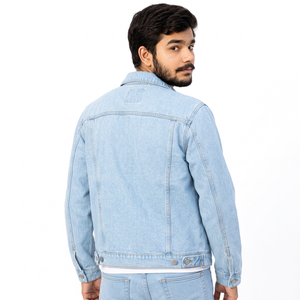 Vestes en jean personnalisées avec patchs, vestes en jean personnalisées pour les marques de streetwear, denim délavé, livraison rapide - Product Image 6