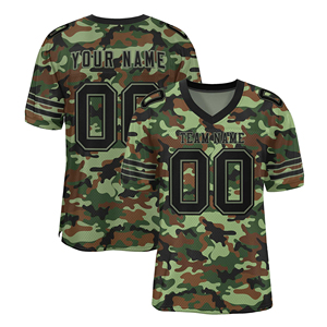 เสื้อฟุตบอลอเมริกันชายปี 2026 ผ้าโพลีเอสเตอร์แห้งเร็ว ใส่สบาย แขนสั้น ขายดีในราคาสุดคุ้ม - Product Image 1