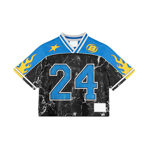 Maillot de football pour homme, coupe courte, en mesh, design tendance été, 100% polyester, personnalisable avec nom et numéro. - Product Image 5