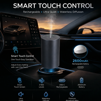 Diffuseur d'huiles essentielles portable rechargeable en métal sans eau HIITII, mini machine à parfum pour voiture, fonctionne sur batterie, pour la maison