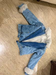 Wholesale Fashionable Customized Breathable Oversized Light Washed Breathable Long Sleeve <b>Cropped</b> Jeans <b>Denim</b> high quality - Product Image 3