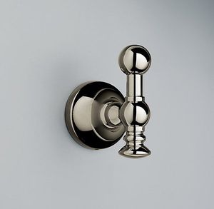 ArgentHold Crochet en laiton, Crochet mural argenté, Cintre en laiton aspect chromé, Crochet en laiton poli Moon, Crochet mural en laiton FrostLine - Product Image 1