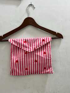 Ensemble pyjama rose à imprimé cœurs pour femme, haut à manches longues et col cranté avec pantalon, tenue de détente et de nuit - Product Image 3