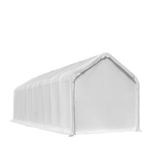 Prefab Garage Storage 18FT X 45FT RV/Motorhome Shelter 17 oz <b>PVC</b> Fabric Cover Front <b>Roll</b> Door Enclosed Rear Wall 3 Layer - Product Image 6