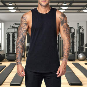 Vêtements de sport pour hommes, hauts, débardeurs et maillots sans manches, à séchage rapide, pour fitness et musculation, en gros et sur mesure. - Product Image 5
