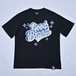Camisetas de moda holgadas de algodón con lentejuelas bordadas, personalizables en color y logotipo, para hombre, cuello redondo, de gran tamaño, ¡las más vendidas! - Product Image 1