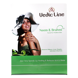 Kit Facial Vedic Line Neem & Brahmi, Solución Completa para el Cuidado de la Piel, para una Piel Clara, Radiante y Saludable, Precio de Exportación - Product Image 1