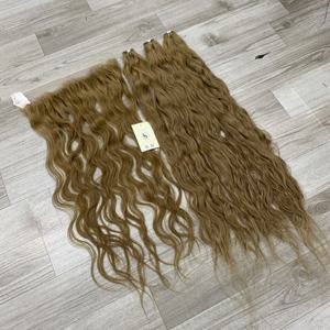 Vente chaude Coloré Naturel Ondulé HD Frontal Lace Raw Paquets Vietnamiens Swiss HD Cheveux Humains - Product Image 2