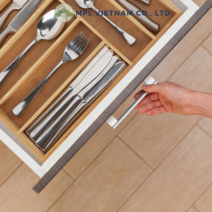 Bandeja para Cubiertos de Bambú Estilo Americano, 1 Compartimento, Ajustable, Extensible, Apta para Lavavajillas, Ecológica, Duradera, para Escritorio - Product Image 2