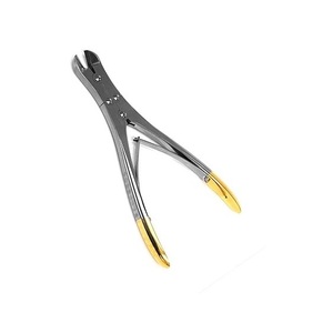 Cortador de Alambre Angulado de Acero Inoxidable de Grado Alemán, Instrumento Quirúrgico Ortopédico de Carburo de Tungsteno de Alta Resistencia - Product Image 1