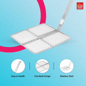 Commercial Kitchen Tools Stainless Steel Deep French Fries <b>Strainer</b> for Deep Fryer Frying Scoop with Long Handle - Product Image 4