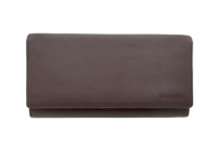 [Meilleures ventes] Portefeuille long tout-en-un en cuir véritable Castello avec logo embossé, poche pour téléphone, doublure en polyester