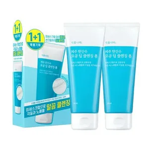 Shingmulnara Jeju Agua con gas Poro Espuma de limpieza profunda Limpiador facial de calidad 150ml X 2ea - Product Image 1