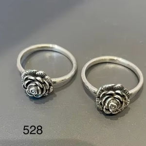 Vintage argent gravé bande anneaux unisexe empilable Hippie mode bijoux Style bohème pour le but de cadeau - Product Image 1