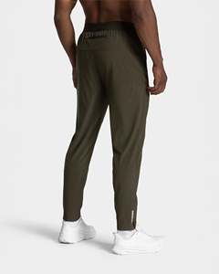 Wholesale Performance Track <b>Pants</b> for Men Elastic Waist Drawcord Joggers with Ankle Zippers Quick Dry Stretch Fitness Running - Product Image 2