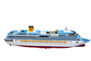 Maquette de bateau de croisière en bois Costa Concordia, faite à la main, personnalisée, autoportante, polie et peinte, décoration de table, objet de collection - Product Image 3
