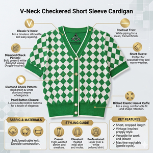 HMR Alpha |   Kapa |   Broderie Alpha Soror, vêtements en tricot personnalisés pour femmes, vert et blanc, cardigan en tricot brodé pour femmes, pull de sororité - Product Image 6