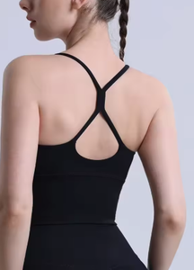 Light <b>Blue</b> Seamless Sports <b>Bra</b> Set With High Waist Leggings For Yoga Fitness Workout - Product Image 6