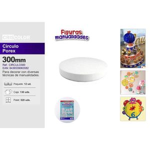 Foglio di Polifoam Rotondo da 30cm per Progetti Fai-da-Te e Opere d'Arte - Product Image 1