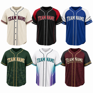 Camiseta de Béisbol Retro Personalizada con Bordado Vintage, Estilo Tackle Twill, con Botones, Nombre y Número del Jugador, Uniforme de Equipo, Fabricación OEM ODM - Product Image 2