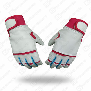 Guantes de Bateo Profesionales de Primera Calidad, Ligeros, Cómodos, Ambidiestros, Antideslizantes, de Cuero Transpirable y Duradero, con Puño Corto - Product Image 2