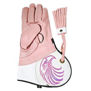 Gants de chasse aux oiseaux imperméables de qualité supérieure en daim, double épaisseur, pour la fauconnerie, avec doublure en peau de veau et poignet contrastant, pour la capture d'animaux (faucon, hibou, etc.) - Product Image 3