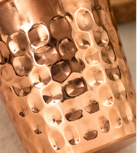 Vaso de Cobre Martillado Ecológico Premium de 250-350 ml con Textura de Burbujas, Acabado Pulido, Caja de Regalo Moderna y Lujosa - Product Image 6