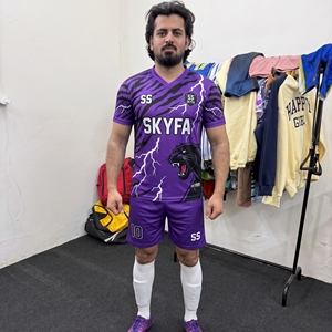 ชุดยูนิฟอร์มสโมสรฟุตบอล เสื้อฟุตบอลและกางเกงขาสั้นเข้าชุด - Product Image 6