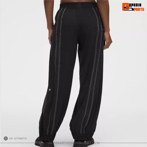 <b>Women</b> Black <b>Women's</b> <b>Jogging</b> Trousers Elastic Waist Sports <b>Pants</b> Quick Dry Wide Leg Athletic Trouser for Club Training <b>Pants</b> - Product Image 2