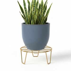 Support de plante en métal doré, support de pot de fleurs d'intérieur et d'extérieur, support de plante de style moderne du milieu du siècle, résistant à l'eau et à la rouille, carré - Product Image 6