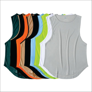 เสื้อกล้ามออกกำลังกายผู้ชายไซส์ XL สวมใส่สบาย ดีไซน์ใหม่ ผลิตจากโพลีเอสเตอร์ เหมาะสำหรับการเพาะกายและการวิ่ง - Product Image 4