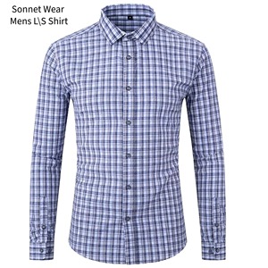 Camisa de manga larga con estampado casual AOP para hombre - Product Image 6