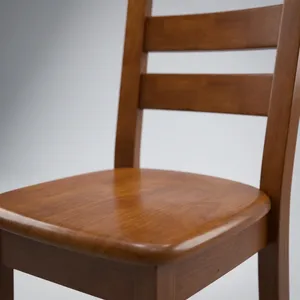 Classic Wooden Restaurant Dining Chair with <b>Ladder</b> Backrest Solid Seat and Sturdy Legs for Cafe Kitchen Home Furniture - Product Image 2