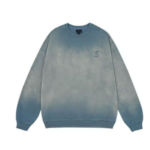 เสื้อสเวตเชิ้ตแฟชั่นใหม่ไซส์ใหญ่สำหรับผู้ชาย สีซีดแบบซันเฟด ปรับแต่งสีได้ สไตล์ใหม่ เสื้อสเวตเชิ้ตซันเฟด - Product Image 1