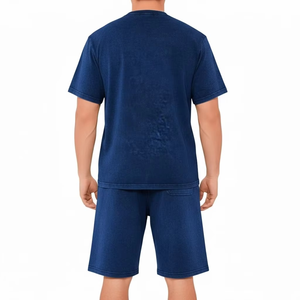 Conjunto Deportivo de Verano para Hombre, Transpirable, Camiseta de Manga Corta y Pantalones Cortos, Dos Piezas, Ropa Casual de Calle, Personalizable, Ropa de Estar de Algodón Suave - Product Image 3